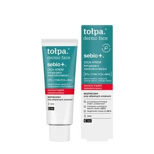 Tołpa Dermo Face Sebio+, Cica-Krem korygujący niedoskonałości [2%:CYNK PCA+BHA], noc, 40ml