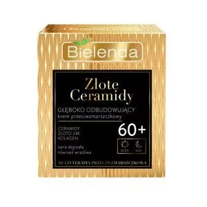 Bielenda Złote Ceramidy Głęboko Odbudowujący Krem Przeciwzmarszczkowy 60+, Dzień/ Noc, 50ml