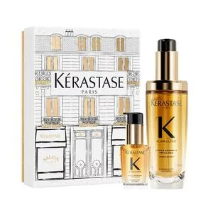Kerastase Elixir Ultime Duo, zestaw prezentowy oryginalnych olejków do włosów, 75ml + 30ml