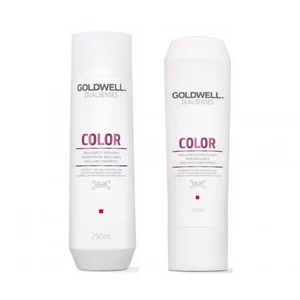 Goldwell Dualsenses Color, zestaw do włosów farbowanych, szampon + odżywka, 250ml + 200ml