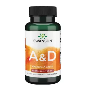 Swanson, witamina A & D 5000/400, 250 kapsułek miękkich