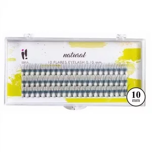 Ibra Kępki sztucznych rzęs Natural Knot-Free 0.10 C-10mm