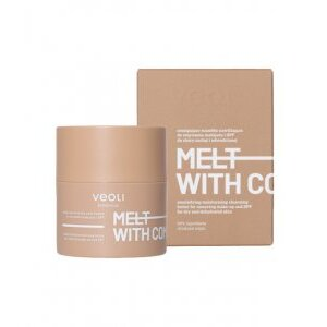 Veoli Botanica Melt with Comfort, emulgujące masełko nawilżające do zmywania makijażu i SPF, 40g