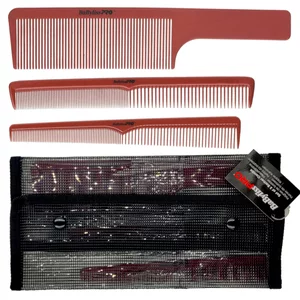 BaByliss PRO zestaw grzebieni barberskich, antystatyczne grzebienie, odporne na chemikalia