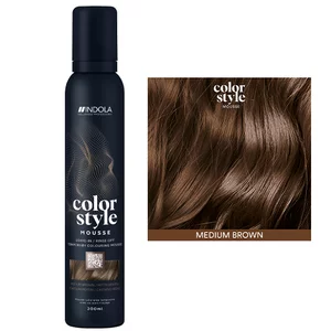 Indola Profession Color Style Mousse, pianka koloryzująca, średni brąz, 200ml