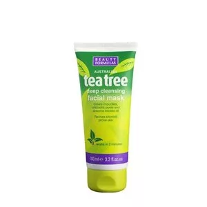 Beauty Formulas Tea Tree Deep Cleansing Facial Mask oczyszczająca maska glinkowa do twarzy 100ml