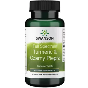 Swanson FS Turmeric Czarny pieprz 60 kaps