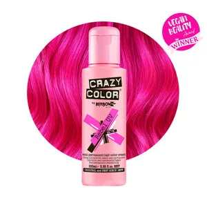 Crazy Color, toner odżywczy do włosów, Rebel UV - neonowo różowy, nr 78, 100ml