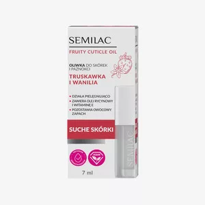 Semilac, oliwka do paznokci i skórek, truskawka wanilia, 7ml