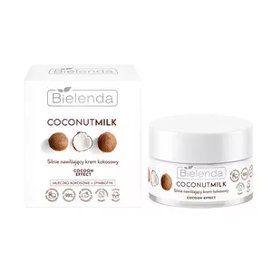 Bielenda Coconut Milk Silnie Nawilżający Krem Kokosowy Cocoon Effect, 50ml