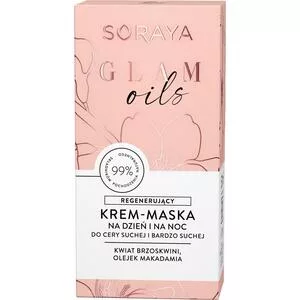 Soraya Glam Oils, Regenerujący krem-maska na dzień i na noc, 50ml