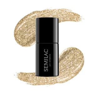 Semilac lakier hybrydowy 037 Gold Disco, 7ml