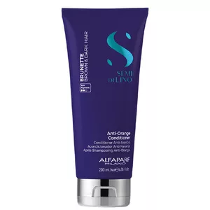 Alfaparf Milano Semi Di Lino Brunette, odżywka redukująca pomarańczowe odcienie dla brunetek, 200ml