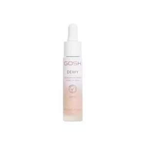 Gosh Dewy Foundation Drops, rozświetlający podkład w kroplach, 006 Medium, 30ml
