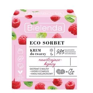 Bielenda Eco Sorbet Malina - Krem - Nawilżająco-kojący, 50ml