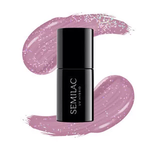 Semilac Shimmer, lakier hybrydowy z efektem pyłku, 7ml, 319 Dust Pink