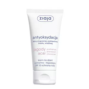 Ziaja Jagody Acai, krem do twarzy ochronno-łagodzący SPF10, 50ml