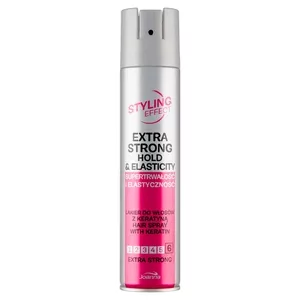 Joanna Styling Effect Extra Strong Lakier do włosów z keratyną 250 ml