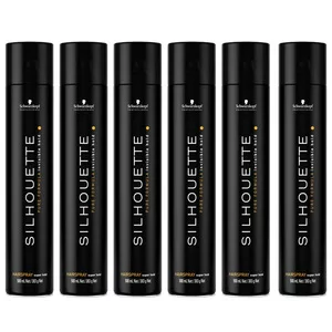 Schwarzkopf Silhouette, bardzo mocno utrwalający lakier do włosów, wielopak, 6x500ml