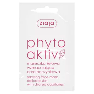 Ziaja Phytoaktiv, żelowa maseczka wzmacniająca do cery naczyniowej, 7ml