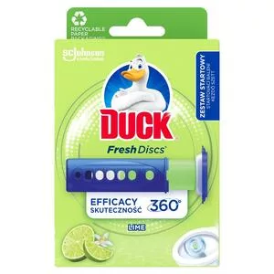 Duck Fresh Discs Lime - żelowy krążek do toalety o zapachu limonkowym, 6szt., 36ml