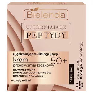 Bielenda Ujędrniające peptydy, ujędrniająco-liftingujący krem przeciwzmarszczkowy 50+ dzień/noc, 50ml