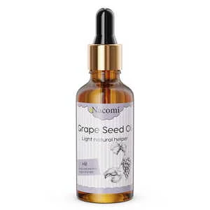 Nacomi, olej z pestek z winogron z pipetą do twarzy, ciała i włosów, 50ml
