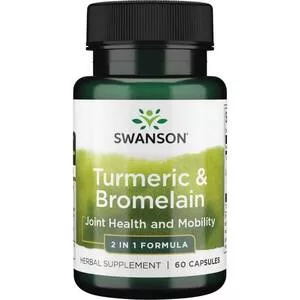 Swanson FS Turmeric & Bromelina 60kaps