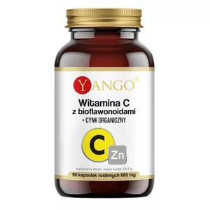 Yango Witamina C z bioflawonoidami + cynk organiczny suplement diety 90 kapsułek