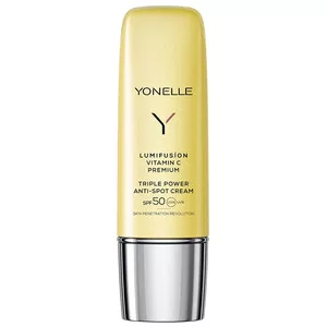 Yonelle Lumifusion, potrójnie aktywny krem z witaminą C przeciw przebarwieniom SPF50, 50ml