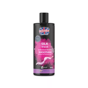 Ronney Professional Shampoo Smoothing Silk Sleek, Szampon wygładzający do włosów cienkich i matowych 300ml