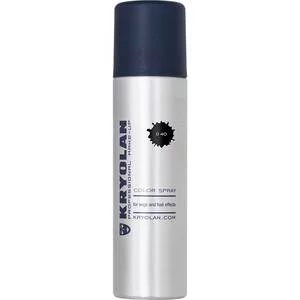 Kryolan, koloryzujący spray do włosów, 150ml, D40 - BLACK