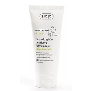 Ziaja Mintperfekt Aroma, pasta do zębów bez fluoru w żelu, limonka mięta, 100ml