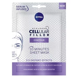 Nivea Hyaluron Cellular Filler Contour 10-minutowa maska w płachcie 1szt