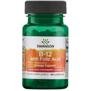 Swanson Witamina B-12 & kw.foliowy 60 tabs.