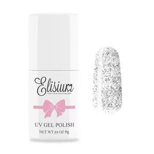 Elisium, lakier hybrydowy 190 Straciatella White, 9g