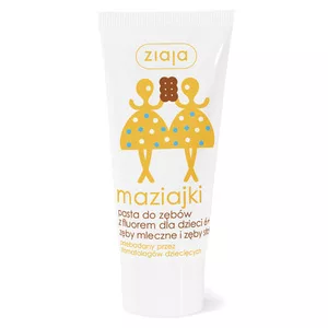 Ziaja Maziajki, pasta do zębów z fluorem lody ciasteczkowo-waniliowe, 50ml