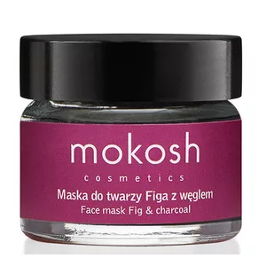 Mokosh, wygładzająco-oczyszczająca maska do twarzy, figa z węglem, 15ml