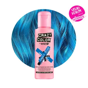 Crazy Color, toner odżywczy do włosów, Capri Blue - niebieski capri, nr 44, 100ml