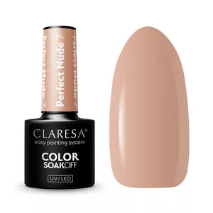 Claresa, Lakier hybrydowy, PERFECT NUDE 7, 5g