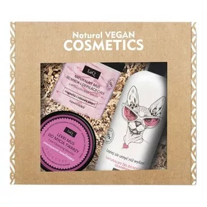 LaQ Music, zestaw, żel Kotka 300ml + mus do mycia twarzy 40g (Magnolia) + mus do depilacji Magnolia 100g (sianko)