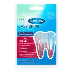 Dentek, szczoteczki międzyzębowe EasyBrush, rozm. 2, 12 szt.