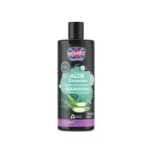 Ronney Professional Shampoo Nourshing Aloe Ceramides, Szampon nawilżający do włosów matowych i suchych ALOE 300ml