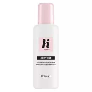 hi hybrid, acetone, preparat do usuwania lakieru hybrydowego, 125ml