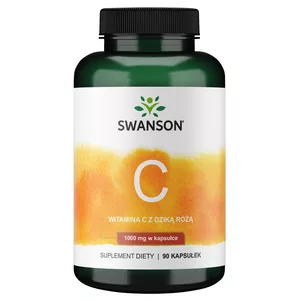 Swanson Witamina C1000 + dzika róża 90 kaps