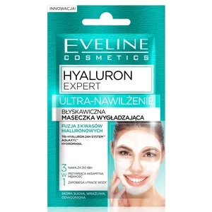 Eveline Hyaluron Clinic, błyskawiczna maseczka wygładzająca, 7ml