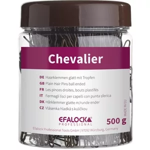 Efalock Chevalier, wsuwki do włosów, 7cm, 500g, czarny