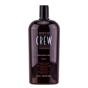 American Crew Classic, 3w1 szampon + odżywka + żel do kąpieli, 1000ml