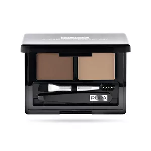 Pupa Eyebrow Design Set, zestaw do stylizacji brwi w kasetce, 001 Blonde