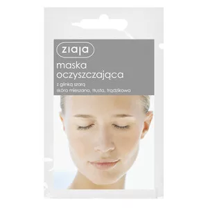 Ziaja, oczyszczająca maska do twarzy z glinką szarą, 7ml
